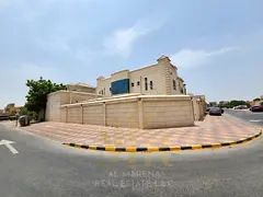 Luxury villa for sale in Al Muwaihat 2, Ajman | Corner plot on two streets | 6 master bedrooms, pric