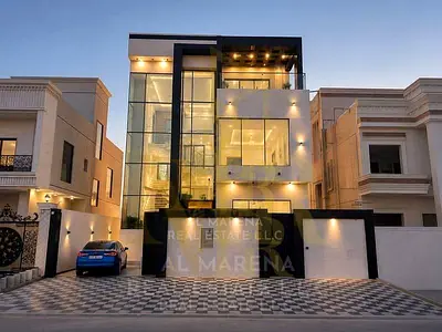 Luxury villa for sale in Al Helio 2 – Two floors and a rooftop | 6 master bedrooms | Elegant double-high design | Luxurious finishes and spacious area