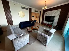 Luxury Furnished Two Bedroom Apartment with Full Sea View for Annual Rent in Residence Towers, Ajman