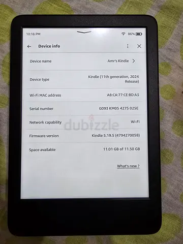 📚 Kindle (11th Generation – 2024 Release) | Excellent Condition | Like New