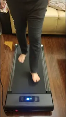 Compact foldable home treadmill with remote in good working condition