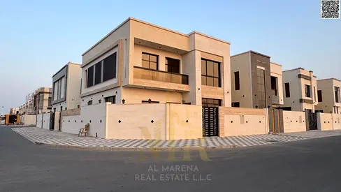 فيلا(زاوية) بعجمان| منطقة الياسمين| تكييف مركزي 5 غرف ومجلس وصاله| بسعر شامل رسوم التسجيل والتمليك تملك حر لجميع الجنسيات| .