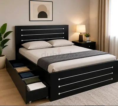 New King size storage bed with Mattress Available
