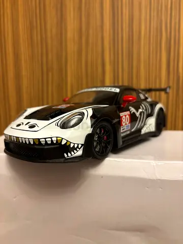 Black  White Porsche model scale 1:24