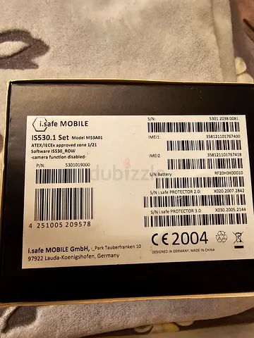 i.safe MOBILE IS530.1 rugged phone boxed — used very good condition