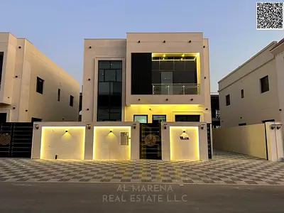 Luxury villa for sale in Al-Haliyo 2 - 5 master bedrooms at a special price including registration and ownership fees