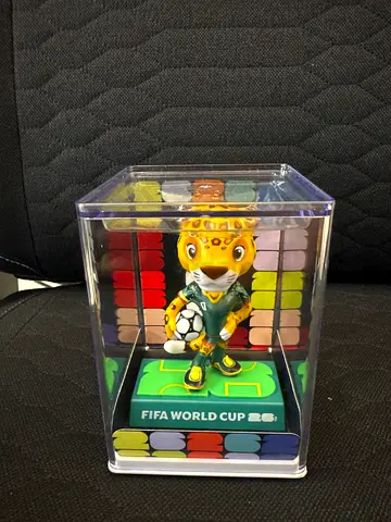 FIFA World Cup Mascot Figurine in Display Case