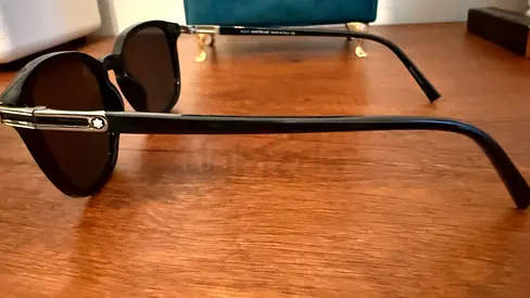 Black Round Frame Sunglasses Mont blanc — Gentle Used Condition