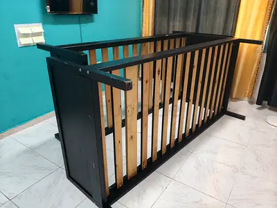 Single wooden bed for sale with mattress
