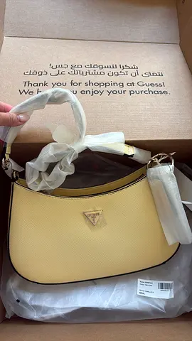 Yelloe guess Saffiano Shoulder Bag - Like New, With Tags