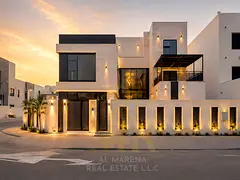 Corner villa, two floors, roof, swimming pool, and elevator, price includes registration and ownersh