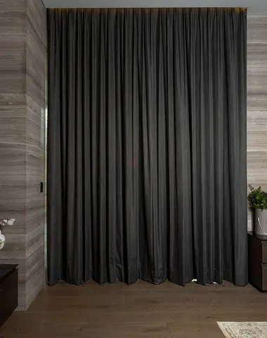Dark Grey Full-Length Curtains - Ready to Hang