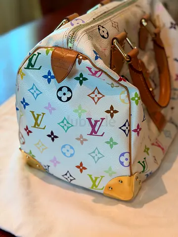 Louis Vuitton Multicolor Speedy 30 (White) - Preowned