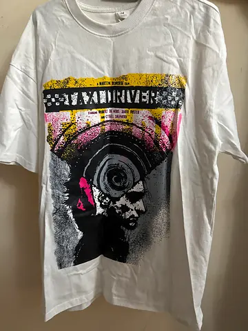 White long-sleeve graphic t-shirt, unisex, Size 2XL