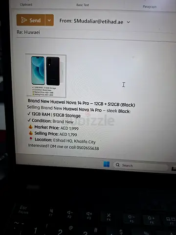 Huawei Nova 14 Pro 12GB/512GB - Black (Like New)