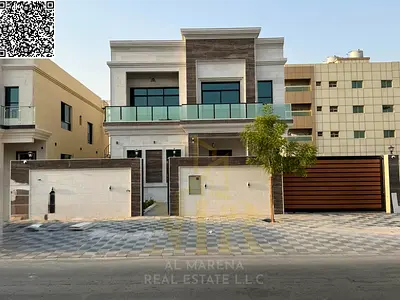 بسعر شامل الكهرباء والمياه والمكيفات امتلك فيلا فاخرة للبيع في الروضة 3 – عجمان | 5 غرف ماستر | أرض واسعة 5,500 قدم وتشطيبات عصرية