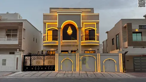فيلا كلاسيك فاخرة مساحه كبيره| طابقين وروف شامل رسوم التسجيل والتمليك| 5 غرف ماستر |ارتداد كبير