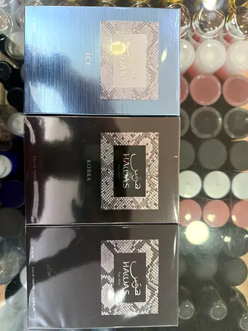 Set of 3 Hawas Mens Eau de Parfum (Ice, Kobra, For Him) - Brand New