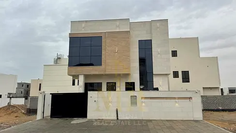 Luxury villa for sale in Al Bahia, Ajman | Strategic location near Sheikh Mohammed Bin Zayed Road and Emirates Bypass | Land area 3014 sq ft, built-up