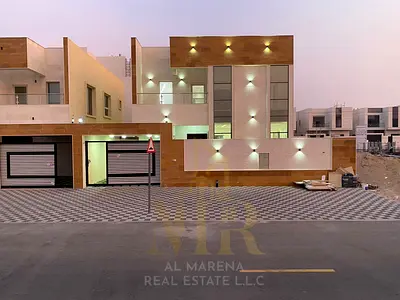 🏡 فيلا فاخرة للإيجار في الباهية – عجمان | طابقين | 5 غرف نوم ماستر | مجلس وصالة بالمغاسل | مطبخ مودرن | غرفة خادمة | مساحة 3,014 قدم² | 105,000 درهم