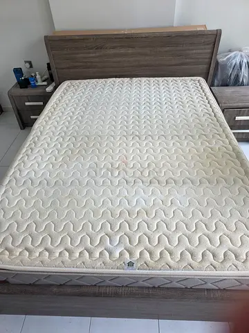 Queen bed and mattress in good condition