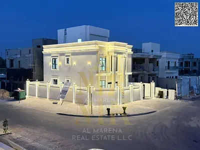 Own a corner villa with two floors and a rooftop at a special cash price in Al Helio 2 | 5 master bedrooms and a luxurious majlis | Price includes reg
