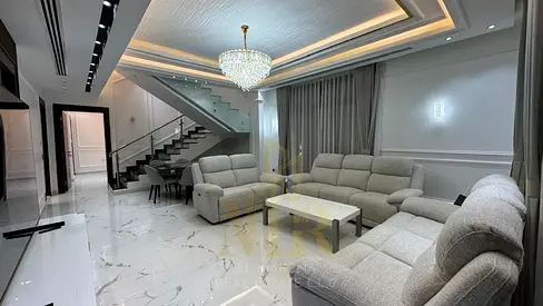 Your dream villa in Ajman, two floors and a roof, 3500 sq ft, including registration and ownership fees, air conditioning, water, electricity, and fur