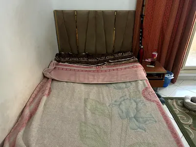 Wooden Bed Frame with Medical Mattress (195 × 80 cm)
