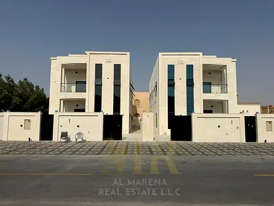 تملك فيلا ساكن واستثماري فاخرة بالروضة 3 عجمان كورنرطابقين وروف تكييف مركزي بمصعد قريب من شارع شيخ عمار بسعر شامل