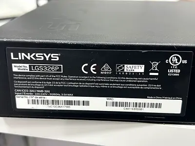 Linksys LGS326P 24-Port Gigabit PoE+ Switch (Used)