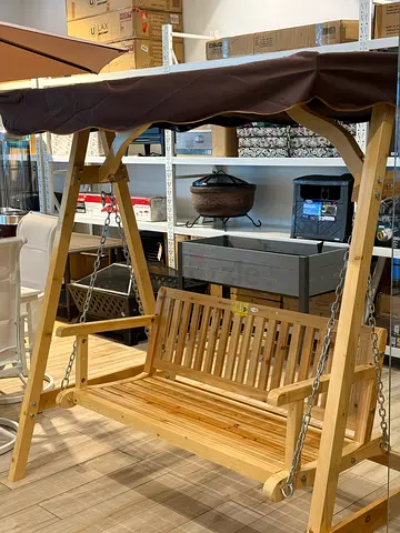 A patio swing