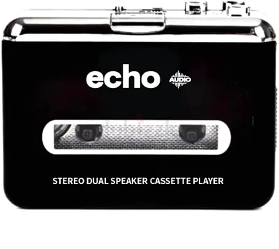 Echo Audio Cassette player and to mp4 Coverter with built-in Speeker + Headphones