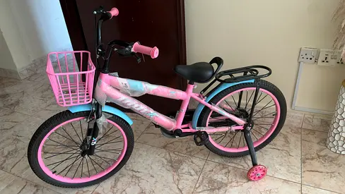 2 Kids Pink 16-inch Bicycle for 10 years old child and 5 years old
