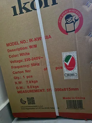 3kg Ikon Portable Mini Washing Machine - Compact Single Tub, Used