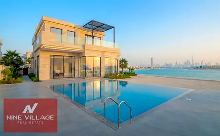 Brand New Signature 6BR Beachfront Villa | Private Elevator | Full Atlantis View | Palm Jumeirah