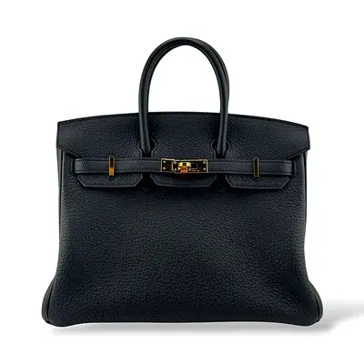 Hermes Birkin 25 Black Togo GHW