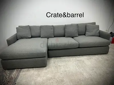 Selling cratebarrel lshape sofa