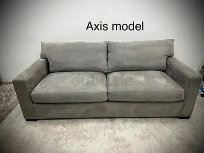 As like new condition cratebarrel axis model three seater sofa