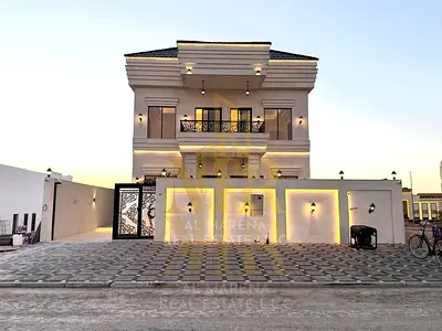 A villa on the main street, ready to move in, with a special cash discount, all registration and ownership fees included. Located in one of Ajman's mo