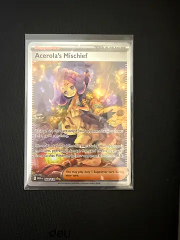 Pokémon card Acerola’s Mischief 183/132 SIR