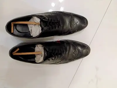 Pair of Mens Formal Leather Shoes - Black and Brown