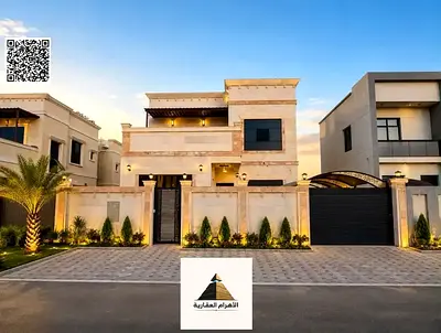 Neo-modern villa for sale (freehold) located behind Al Qabail Mall, featuring a Dubai-style design.