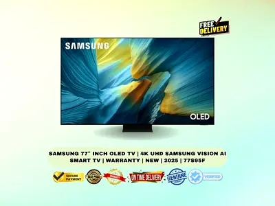 Samsung 77″ Inch OLED TV | 4K UHD Samsung Vision AI Smart TV | Warranty | New | 2025 | 77S95F