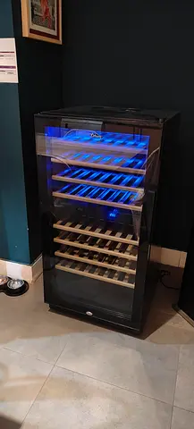 Terim black dual zone wine Fridge 120 bottle