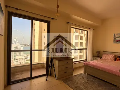 Reduced Price | Furnished 1BR | Full Sea View | JBR