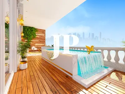 High ROI & Capital Appreciation | Luxury Waterfront Apartments with Private Pools--1BR Apartment | Vincitore Aqua Dimore | Skyline & Pool View