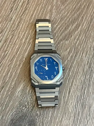 Bvlgari Octo Finissimo Middle East Edition Blue Arabic Dial – Excellent Condition