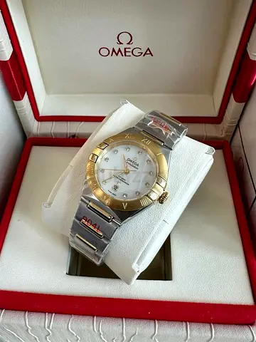 Omega Constellation Ladies Two-Tone Diamond Dial Watch - 24mm