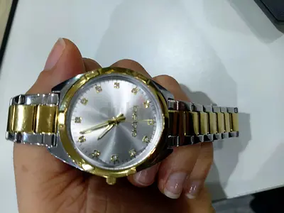 Bebe two-tone stainless steel womens wristwatch, good condition