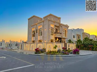 Luxury villa for sale in Al-Haliyo 2, spacious area, elegant modern design, registration fees included